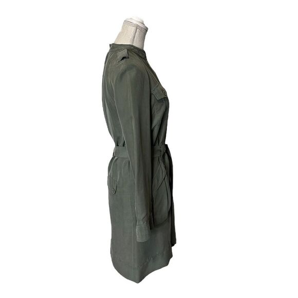 Marc by Marc Jacobs Long Sleeve Silk Belted Utility Dress Size 4 - Picture 7 of 17